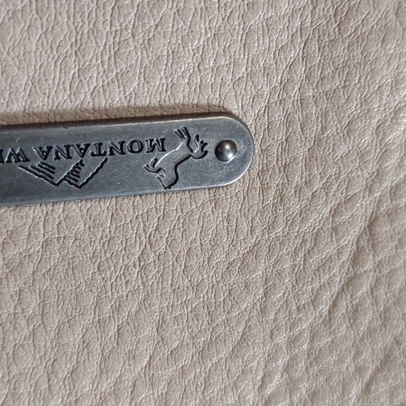 Montana West vegan leather beige started crossbody shoulder bag. - Picture 11 of 14